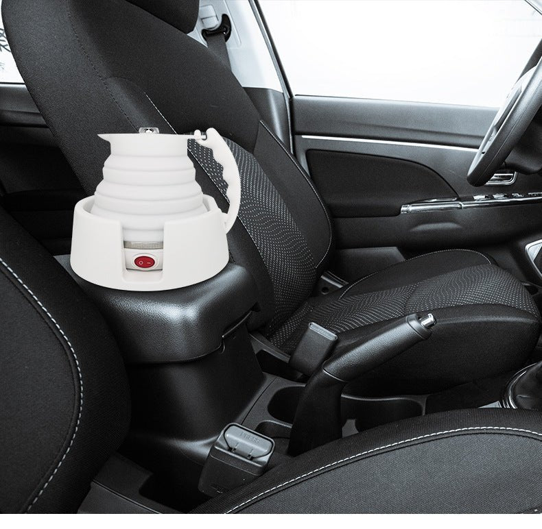 12V Portable Electric Car Kettle – Foldable Smart Water Heater