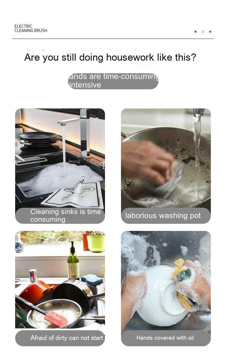 Handheld Multifunctional Electric  Cleaning Brush