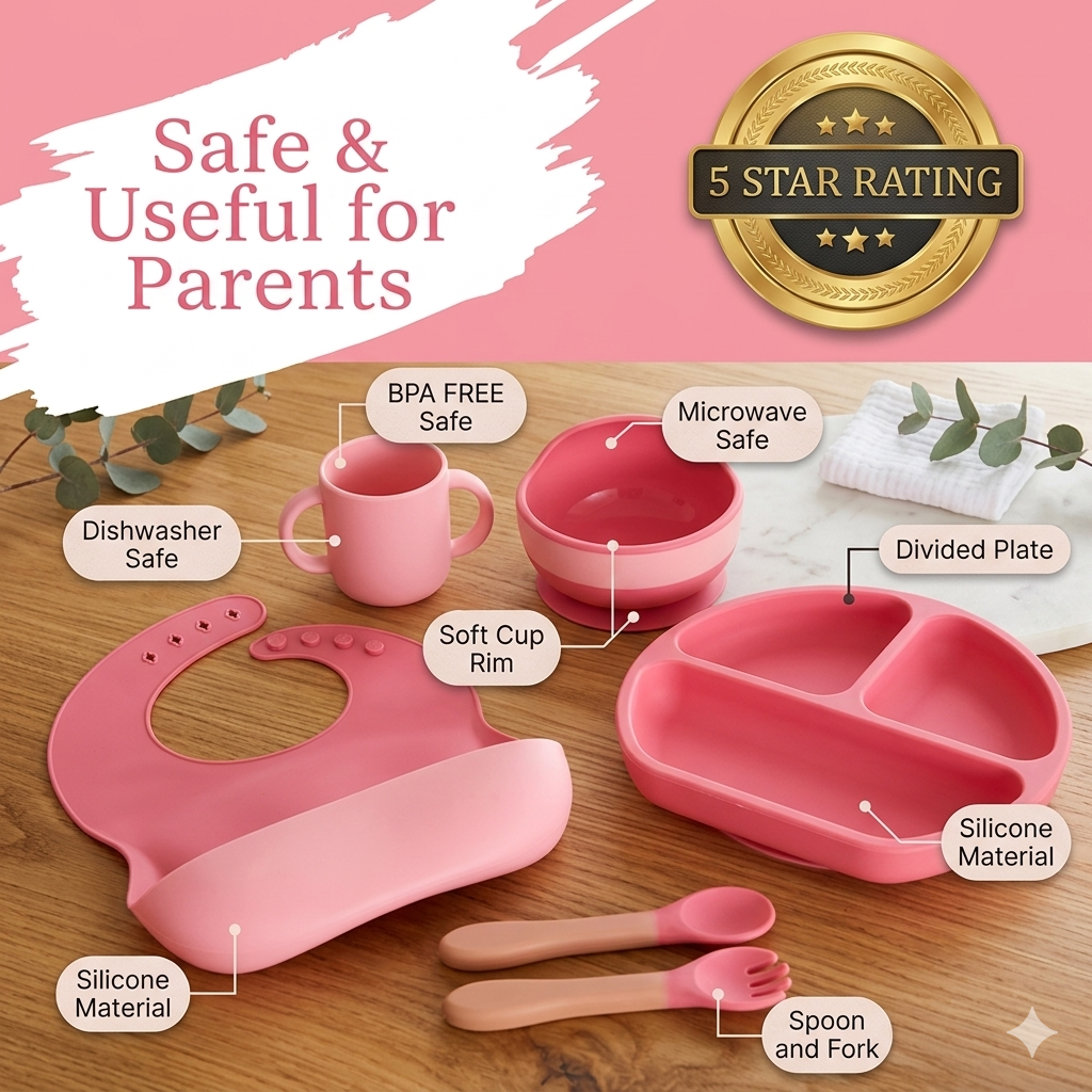 Silicone Baby Cutlery Set