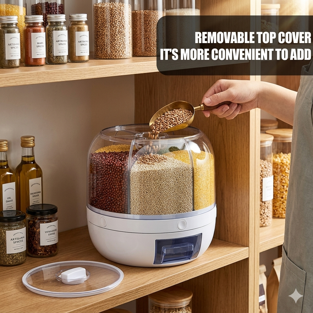 Rotating Food Storage Dispenser